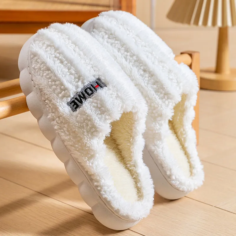 Foot Recreation Winter Minimalist Style Suede Home Warm Small Starry Sky Embroidered Cotton Slippers Unisex-3