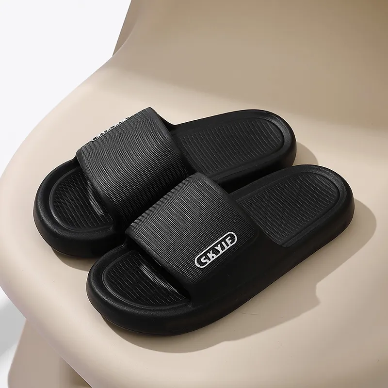 Foot Recreation Summer Home Indoor Comfortable Slip Resistant Bathroom Quiet EVA Slippers, Home Slippers, Unisex-14