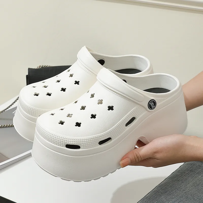 Foot Recreation Platform Clogs For Women's Summer Slip Resistant Closed Toe, Soft And Springy Feeling, Slippers-3