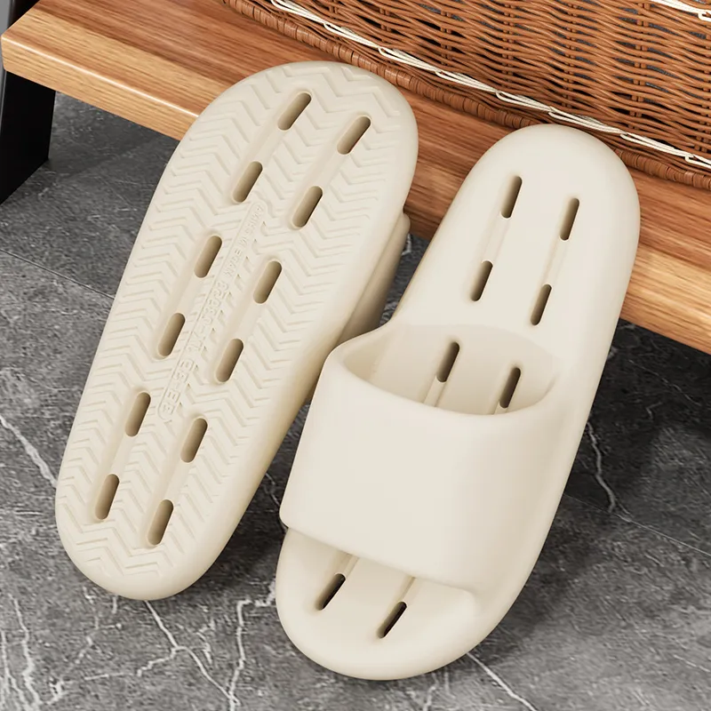 Foot Recreation Summer Bathroom Bathing Anti Slip And Wear Resistant Comfortable Home Slippers, Unisex-8