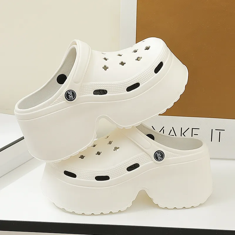 Foot Recreation Platform Clogs For Women's Summer Slip Resistant Closed Toe, Soft And Springy Feeling, Slippers-2