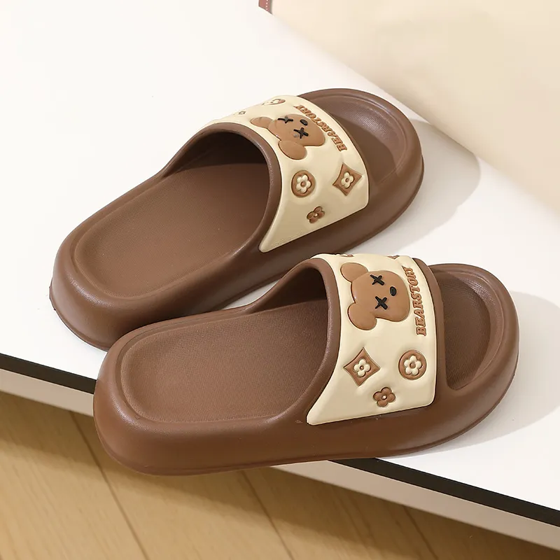 Foot Recreation Unisex Summer Home Slippers For Bathing, Slip Resistant, Platform Indoor Cute, Slippers-5