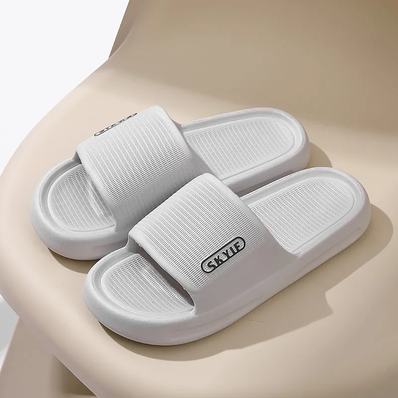 Foot Recreation Summer Home Indoor Comfortable Slip Resistant Bathroom Quiet EVA Slippers, Home Slippers, Unisex-4