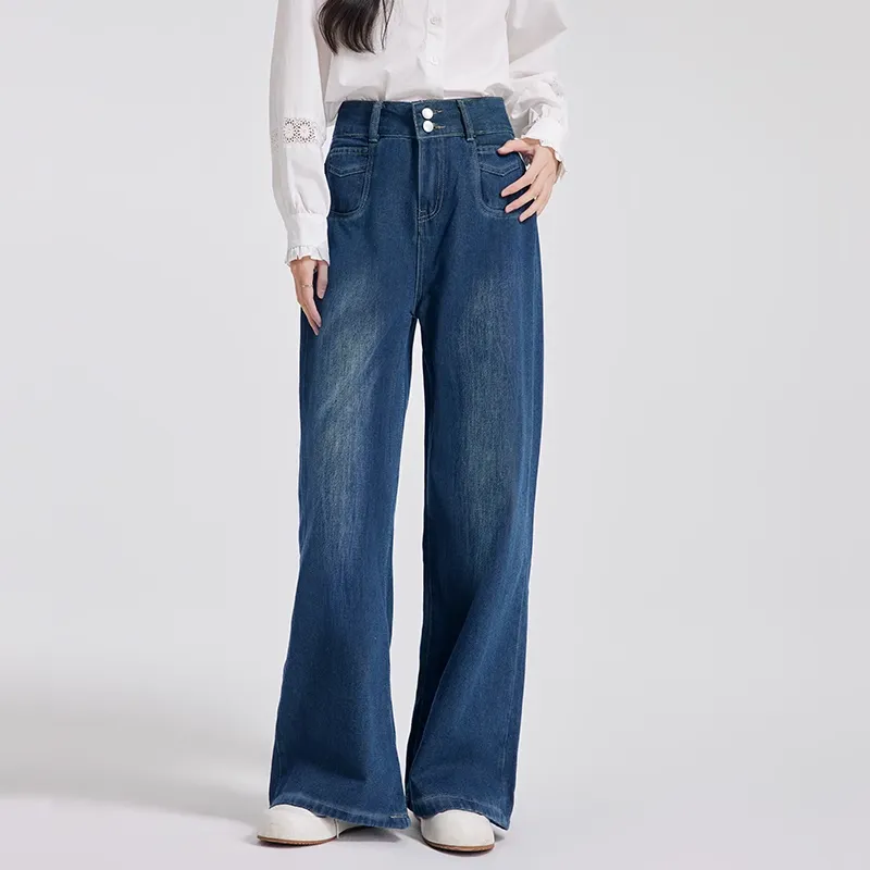 Dajia Poetry Jeans Women's Blue-1