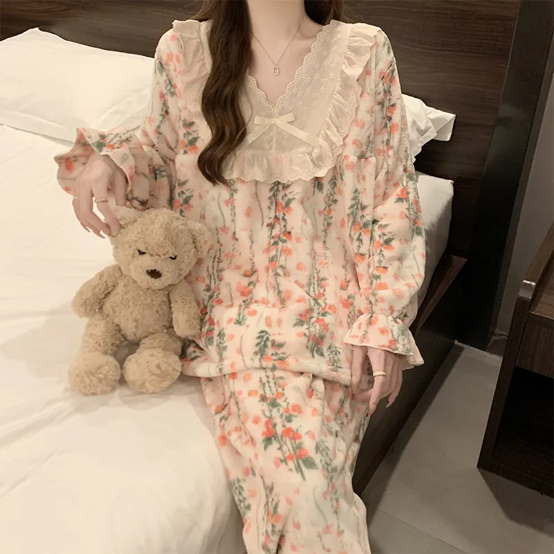 YUZHAOLIN Pajama Set Women's Pink-3
