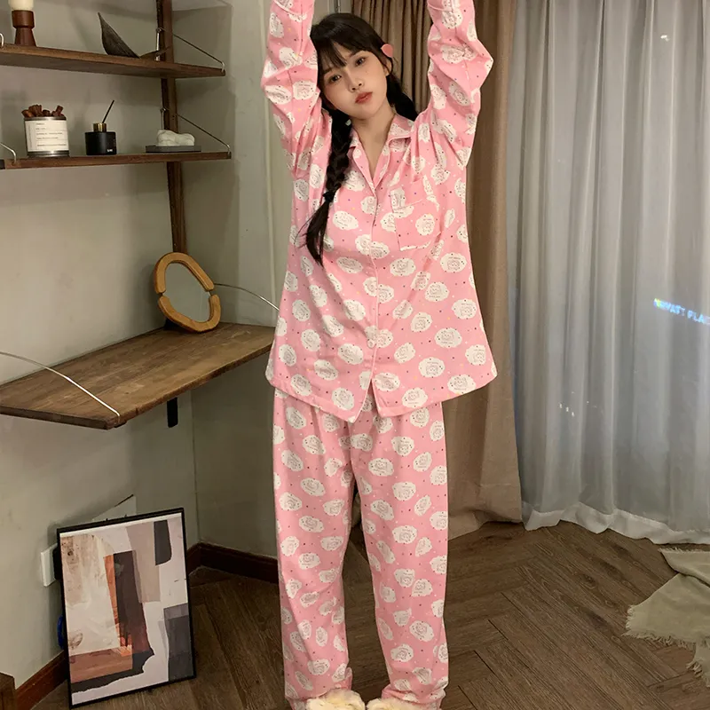 YUZHAOLIN Pajama Set Women's Pink-5