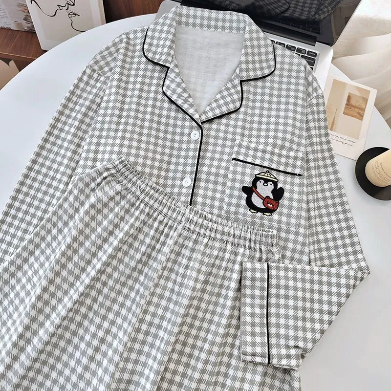 YUZHAOLIN Pajama Set Women's Gray-3