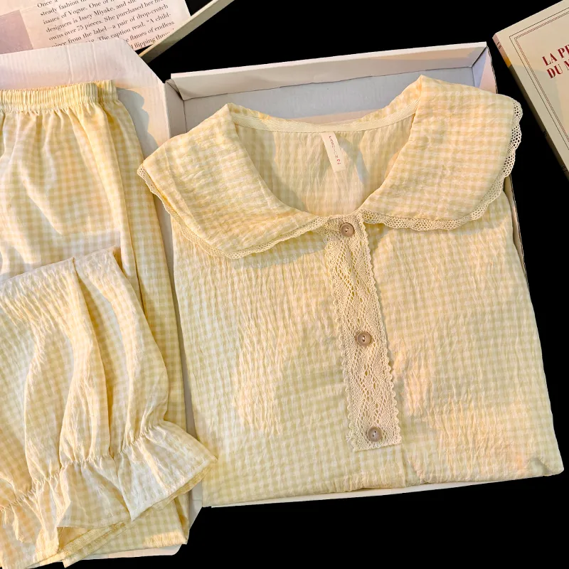 YUZHAOLIN Pajama Set Women's Apricot-1