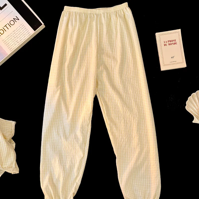 YUZHAOLIN Pajama Set Women's Apricot-4