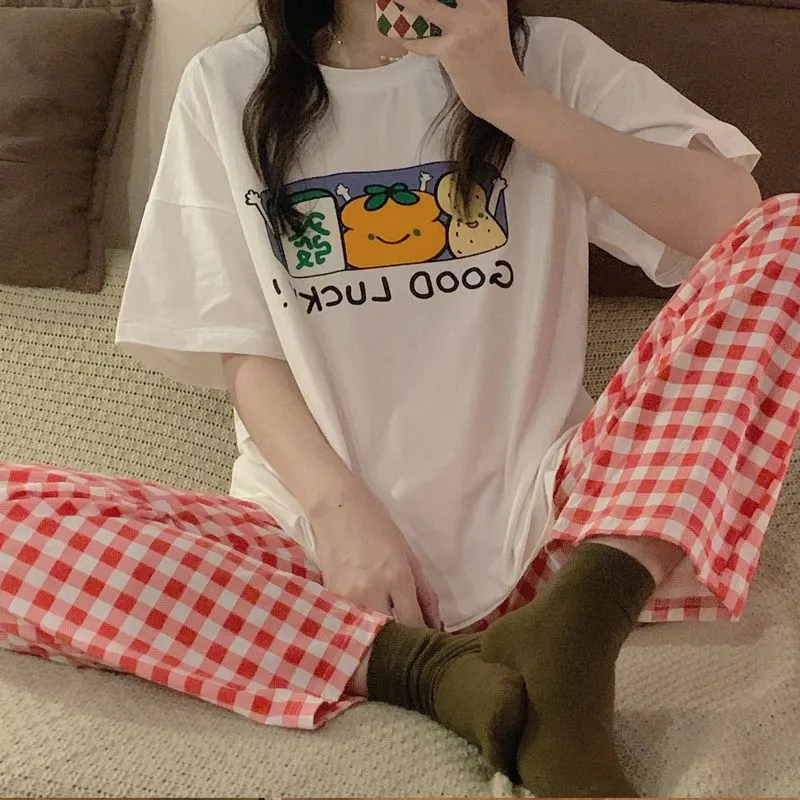 YUZHAOLIN Pajama Set Summer Women's-1