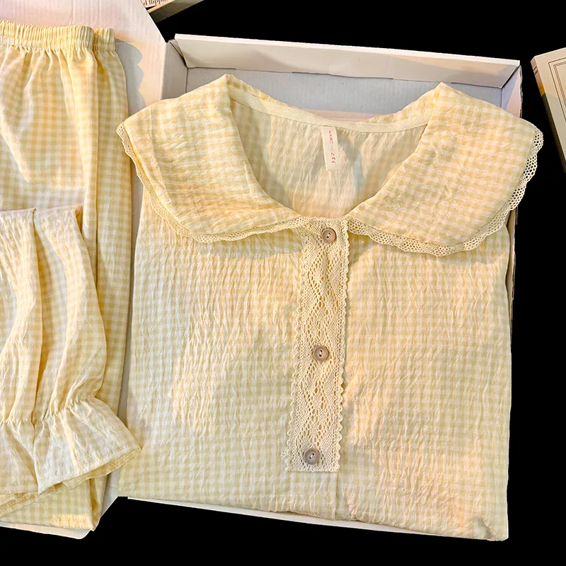 YUZHAOLIN Pajama Set Women's Apricot-5