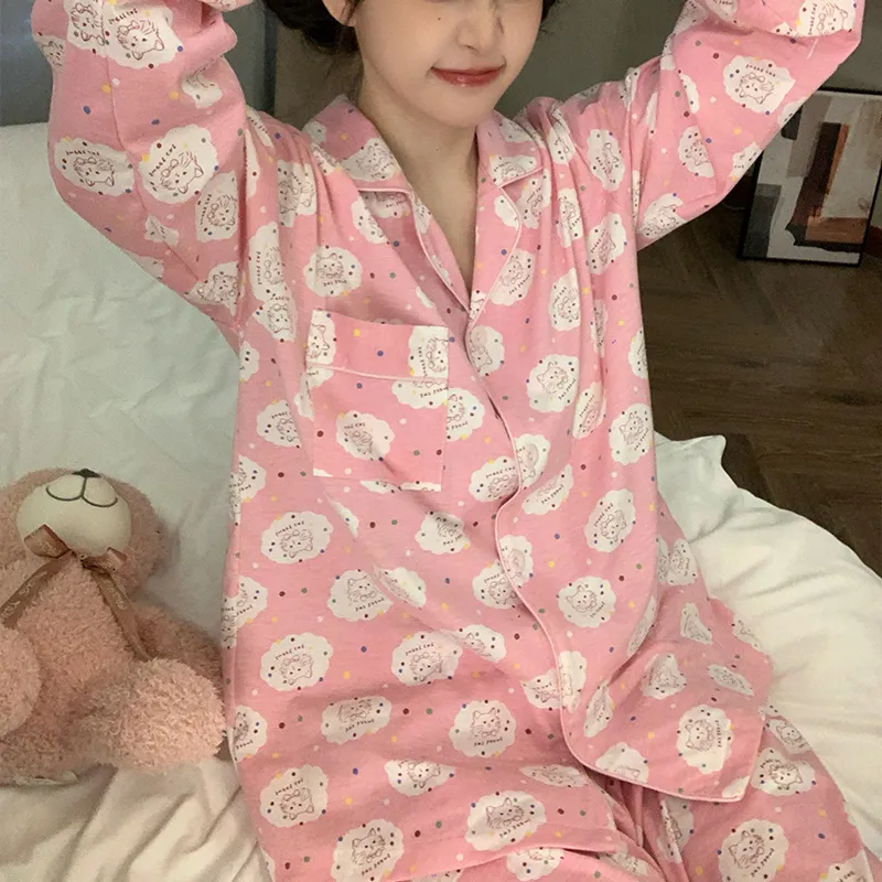YUZHAOLIN Pajama Set Women's Pink-2