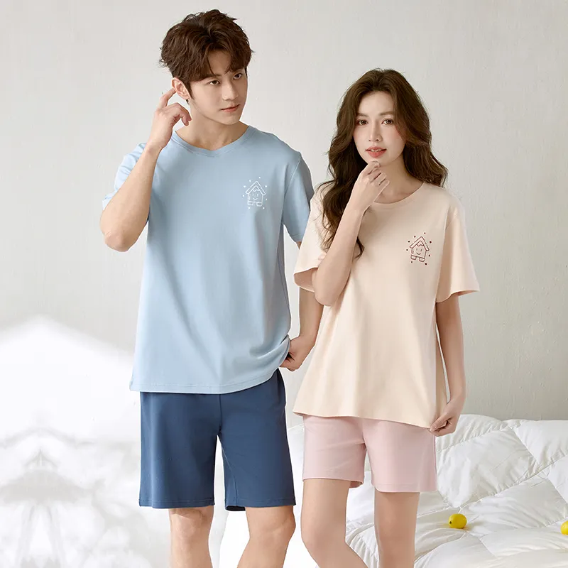 YUZHAOLIN Pajama Set Summer Unisex-1