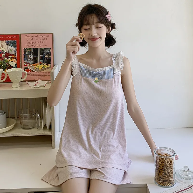 YUZHAOLIN Pajama Set Summer Women's-4