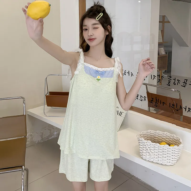 YUZHAOLIN Pajama Set Summer Women's-5