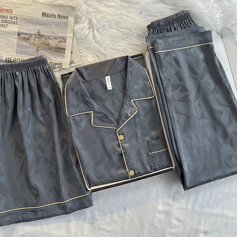 YUZHAOLIN Pajama Set Spring And Summer Men's-6