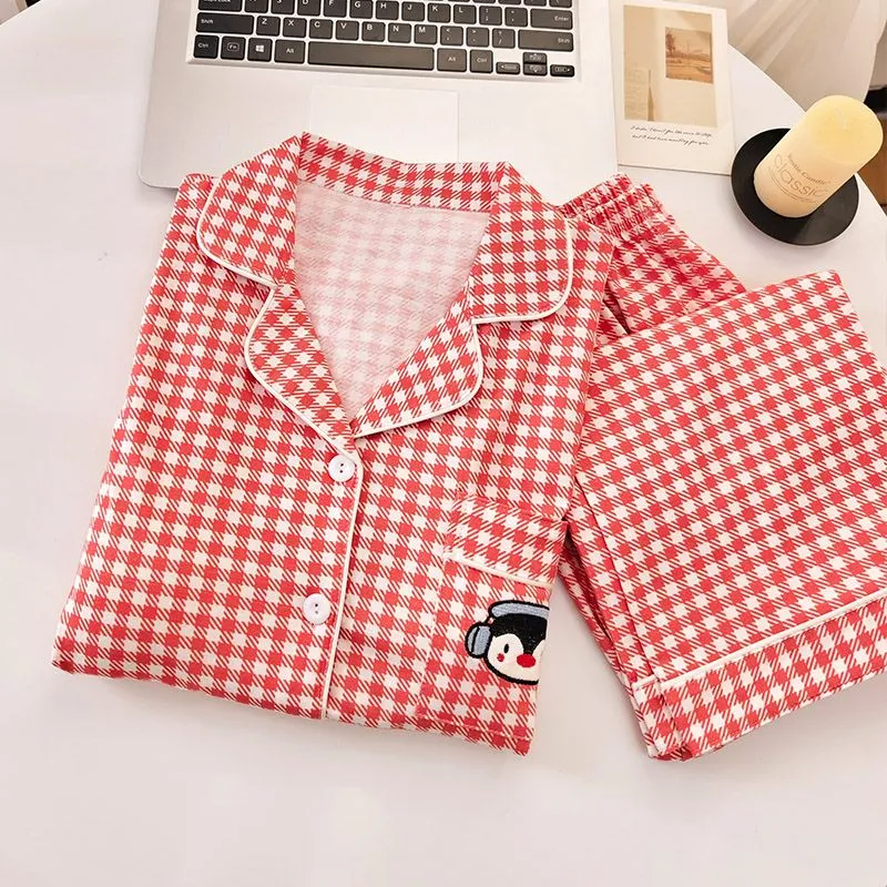 YUZHAOLIN Pajama Set Women's Red-5
