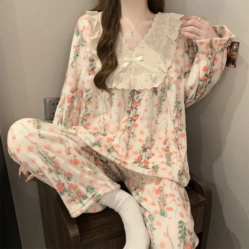 YUZHAOLIN Pajama Set Women's Pink-6