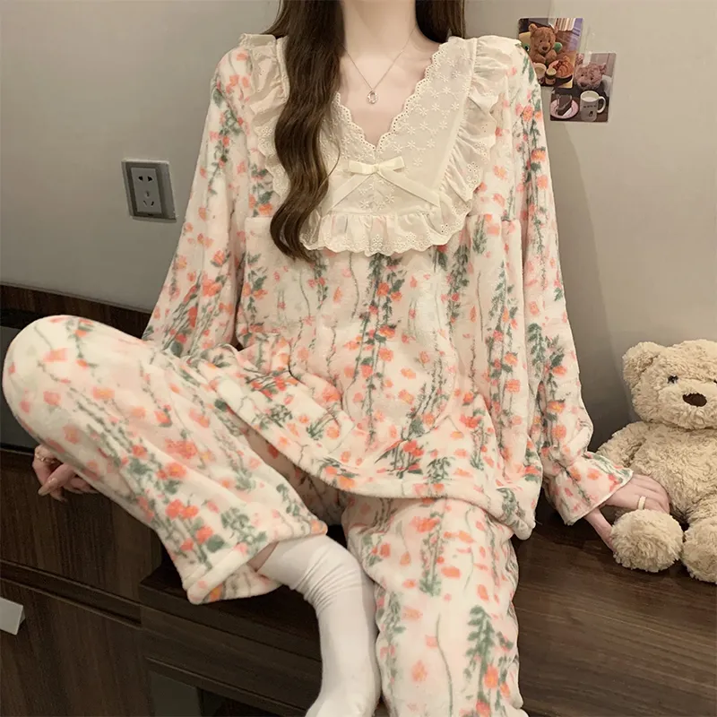 YUZHAOLIN Pajama Set Women's Pink-2