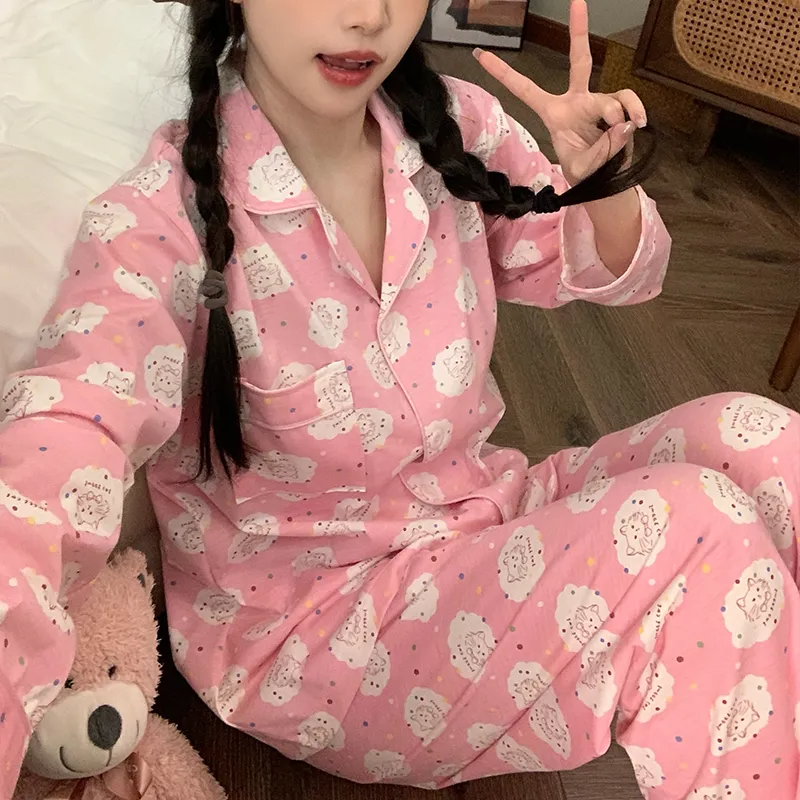 YUZHAOLIN Pajama Set Women's Pink-1