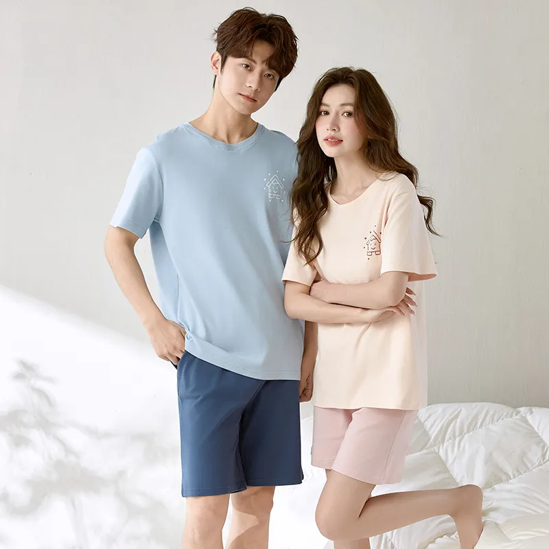 YUZHAOLIN Pajama Set Summer Unisex-3