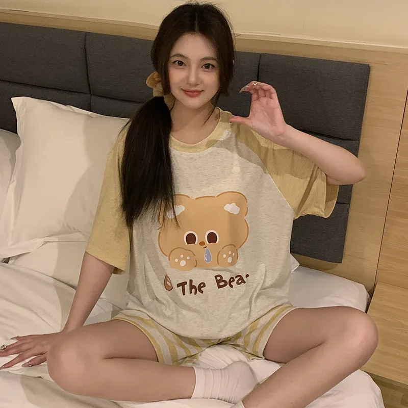 YUZHAOLIN Pajama Set Women's Yellow-1