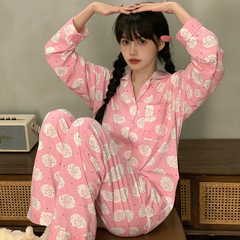 YUZHAOLIN Pajama Set Women's Pink-3