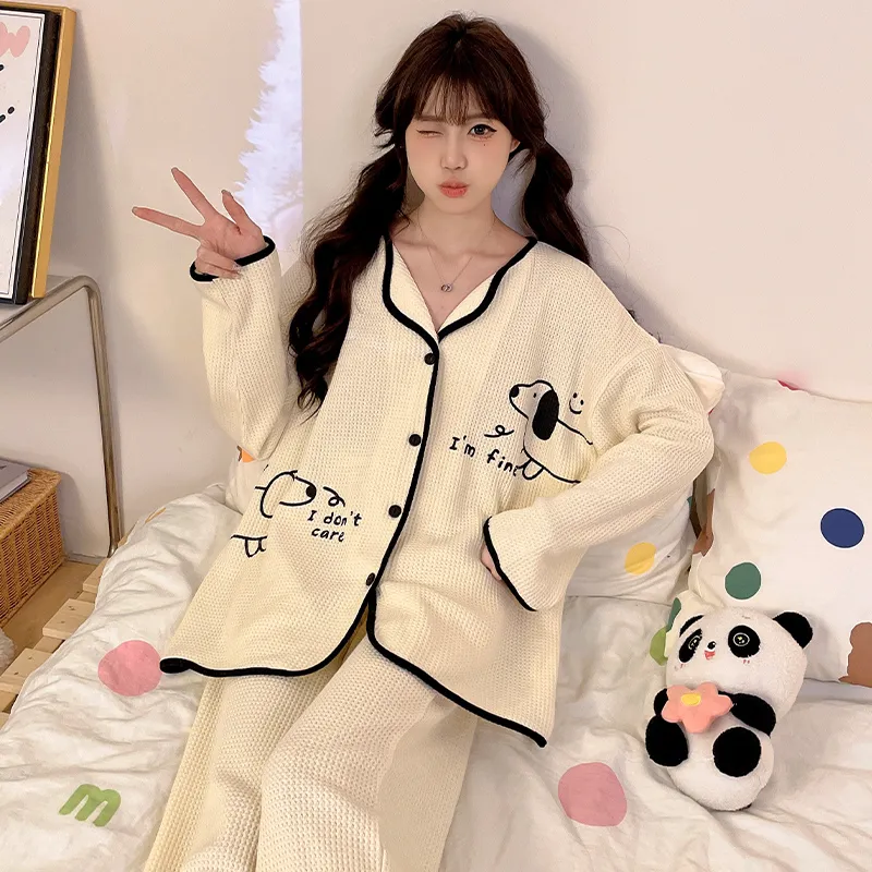 YUZHAOLIN Pajama Set Women's Apricot-1