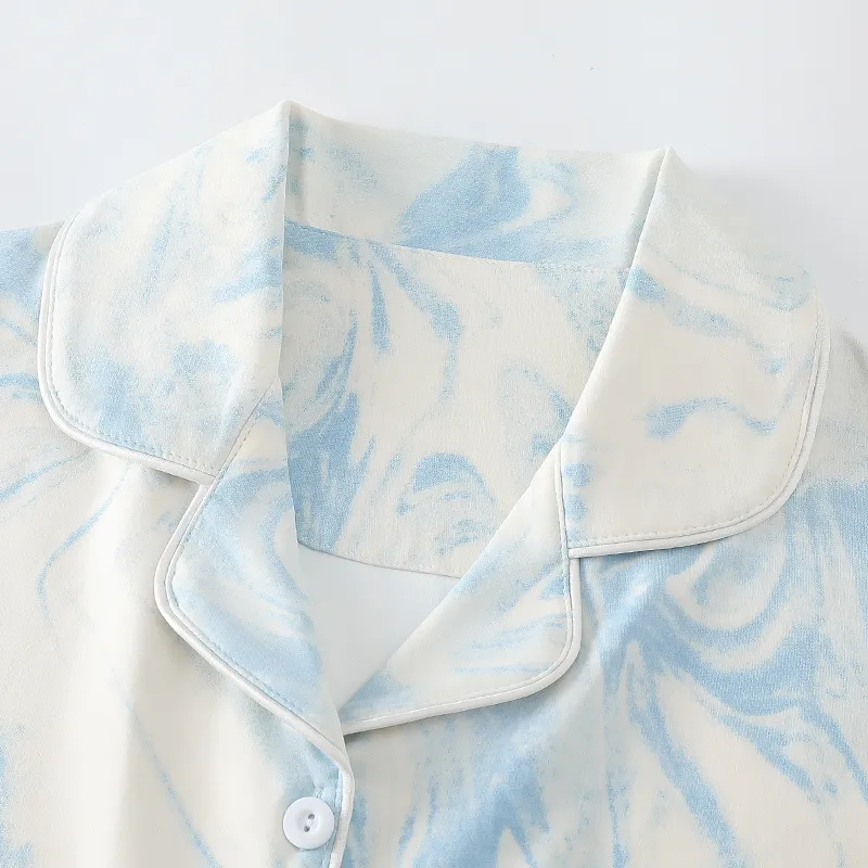 YUZHAOLIN Pajama Set Women's Blue-2