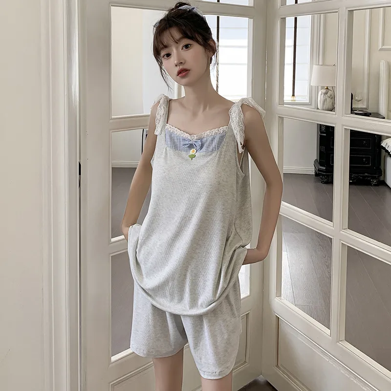 YUZHAOLIN Pajama Set Summer Women's-5