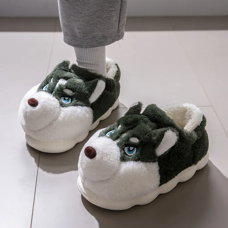 Flamingo Daxu Slippers, Warm Cotton Slipper, Fall And Winter Indoor Home Platform, Padded Footbed-11