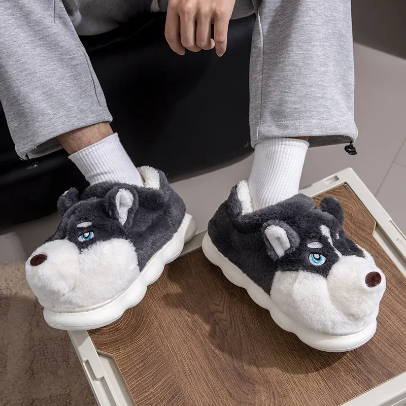 Flamingo Daxu Slippers, Warm Cotton Slipper, Fall And Winter Indoor Home Platform, Padded Footbed-4