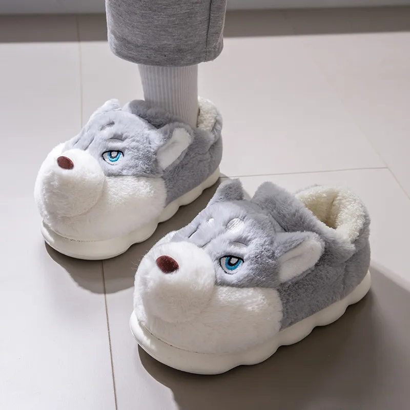 Flamingo Daxu Slippers, Warm Cotton Slipper, Fall And Winter Indoor Home Platform, Padded Footbed-6