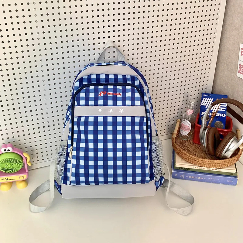 SUN ERATH&U Nylon Backpack Regular Unisex Blue/Pink-11