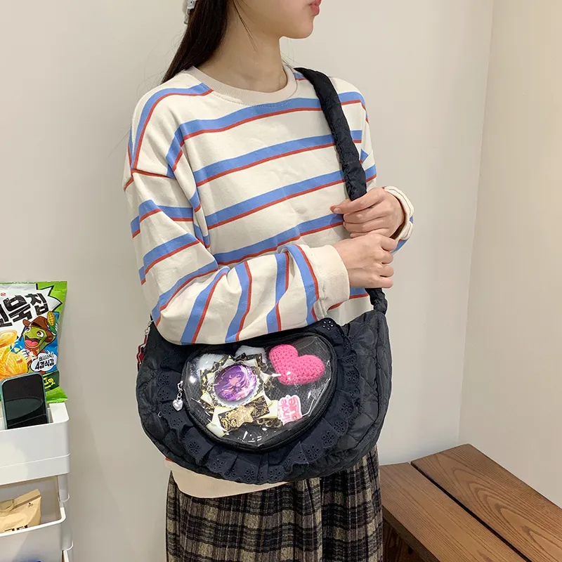 SUN EARTH &U Nylon Fabric Crossbody Bag Regular Women's Multicolor-11