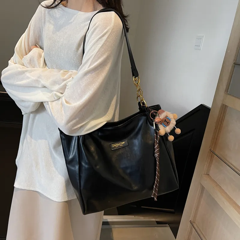 SUN ERATH&U PU Shoulder Bag Regular Women's Brown/Black/Coffee-7