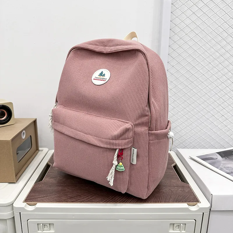 SUN EARTH &U Corduroy Backpack Unisex Multicolor-17