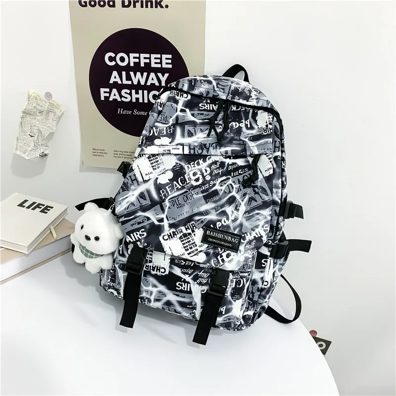 SUN EARTH &U Composite Cloth Backpack Unisex Multicolor-11