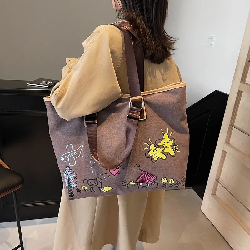 SUN ERATH&U Canvas Shoulder Bag Regular Women's Multicolor-13