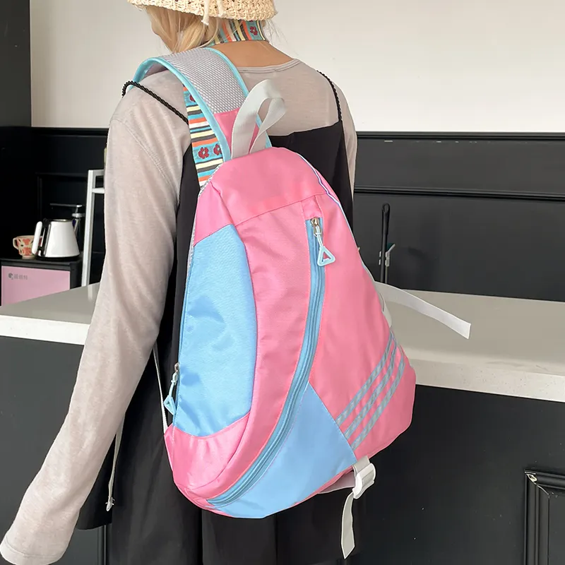 SUN ERATH&U Nylon Sling Bag Regular Women's Pink Blue-1
