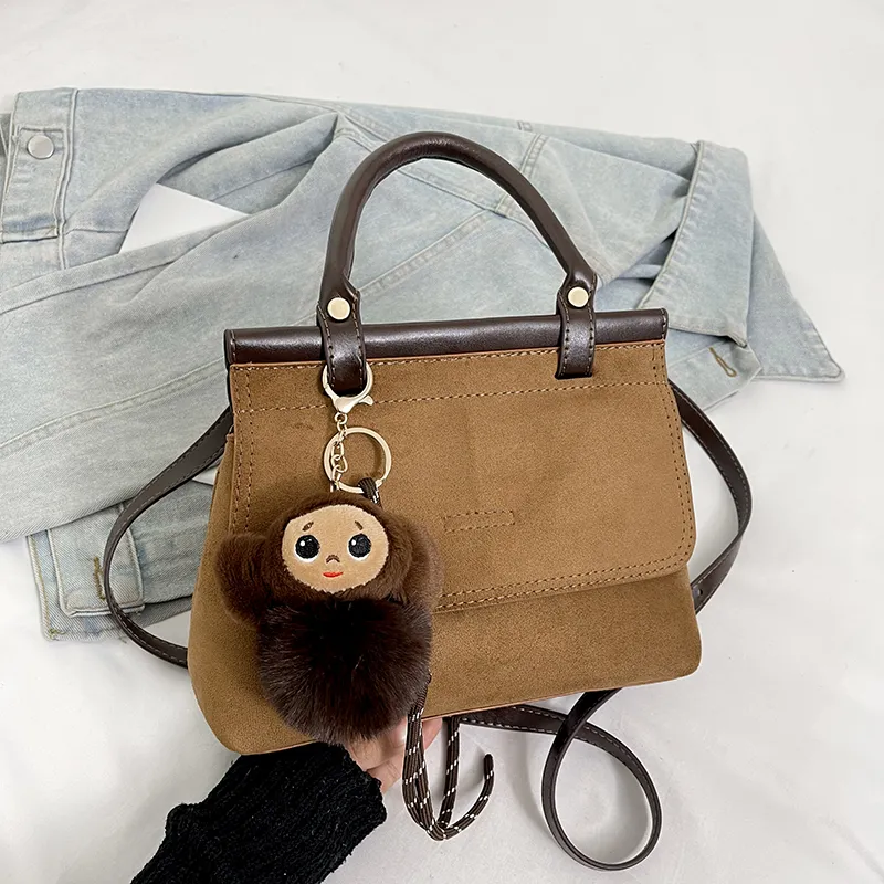 SUN ERATH&U Suede Shoulder Bags Handbags Regular Women's Multicolor-3