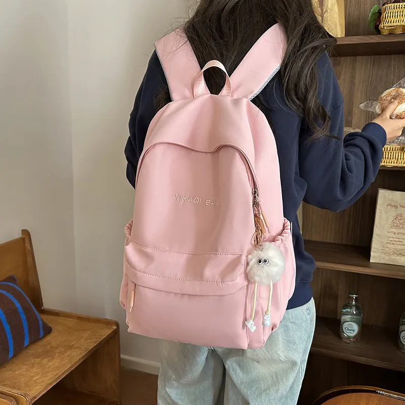 SUN ERATH&U Nylon Backpack Regular Women's Purple/Coffee/Pink White/Black-6