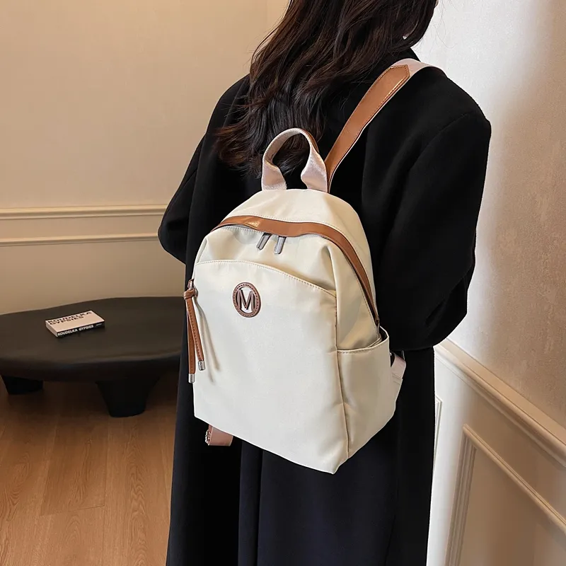 SUN ERATH&U Nylon Backpack Regular Unisex Black/Ecru/Khaki-7