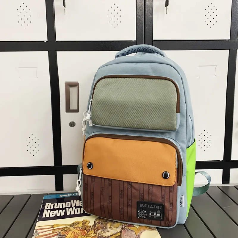 SUN EARTH &U Nylon Backpack Unisex Multicolor-3