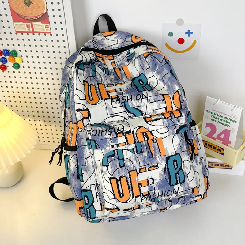 SUN EARTH &U Nylon Backpack Unisex Multicolor-1