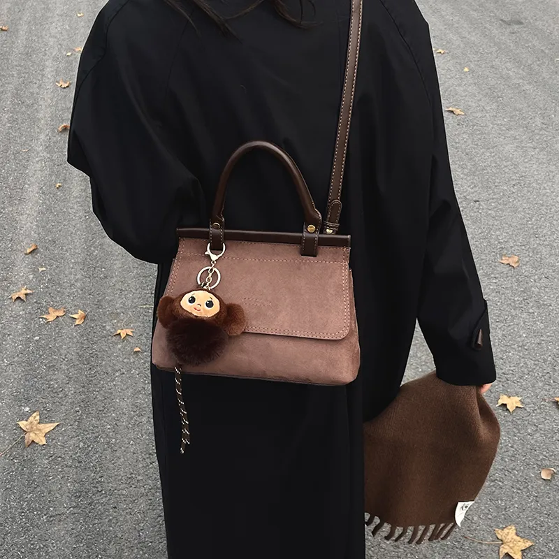 SUN ERATH&U Suede Shoulder Bags Handbags Regular Women's Multicolor-10