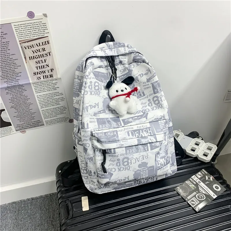 SUN EARTH &U Composite Cloth Backpack Unisex Multicolor-2