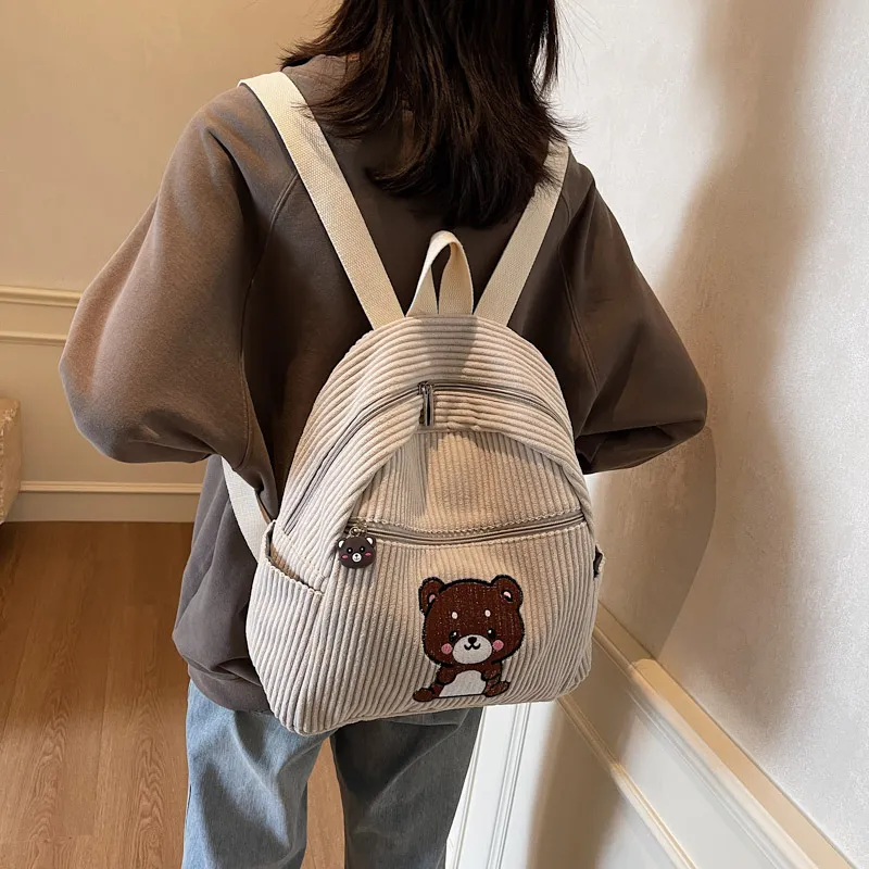SUN ERATH&U Corduroy Backpack Regular Women's Multicolor-2