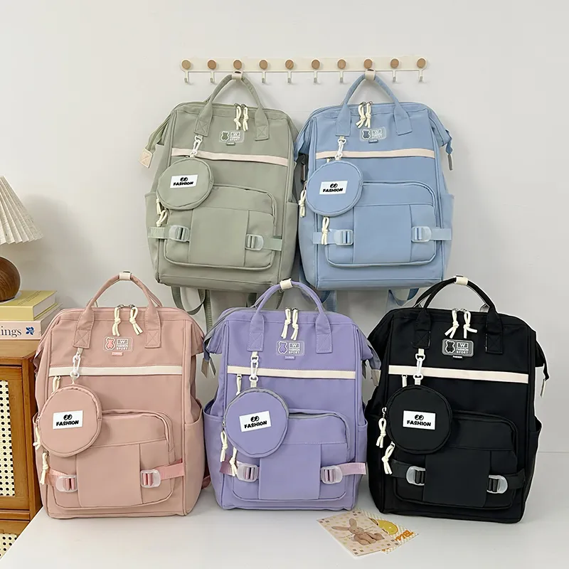 SUN EARTH &U Nylon Backpack Regular Unisex Multicolor-13