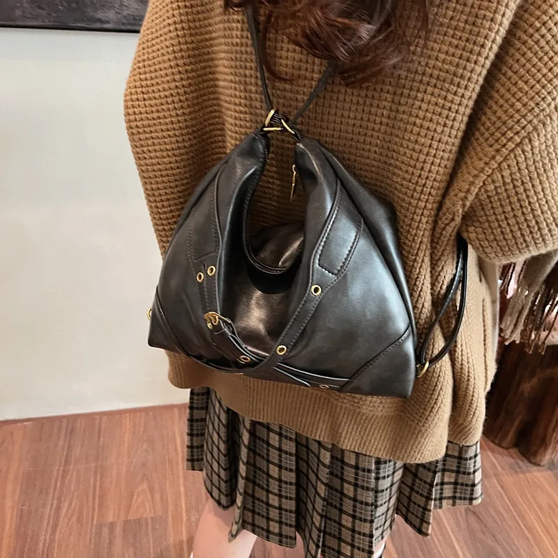 SUN ERATH&U PU Crossbody Bag Regular Women's Black/Coffee/Brown-2